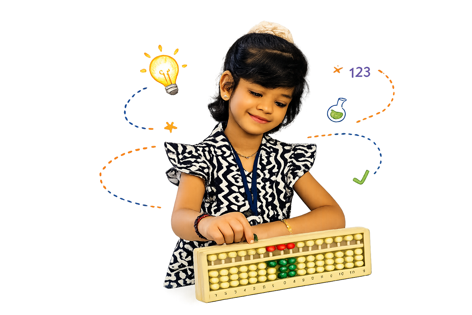 Happy Hands Abacus student